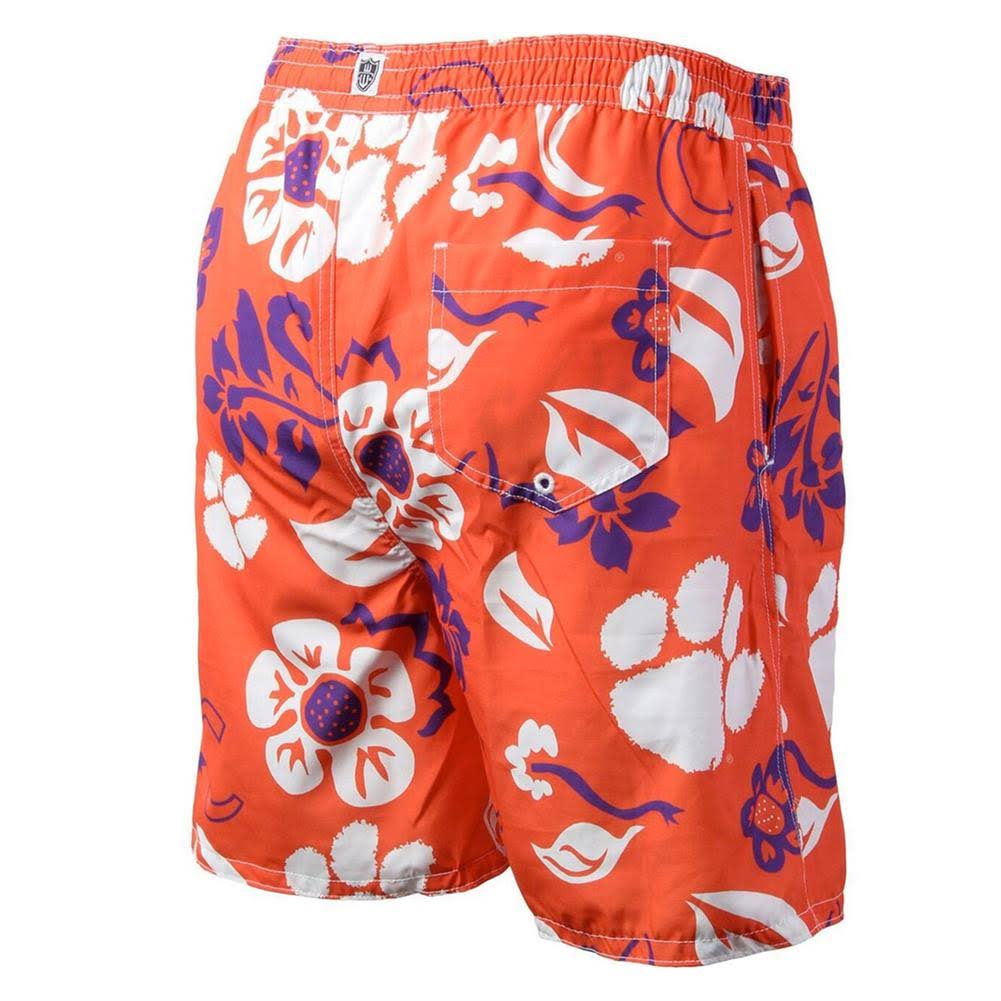 Purple Floral Volley Swim Trunks L12170