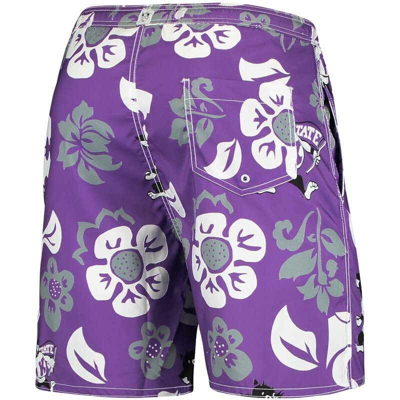 Purple Floral Volley Swim Trunks L12170