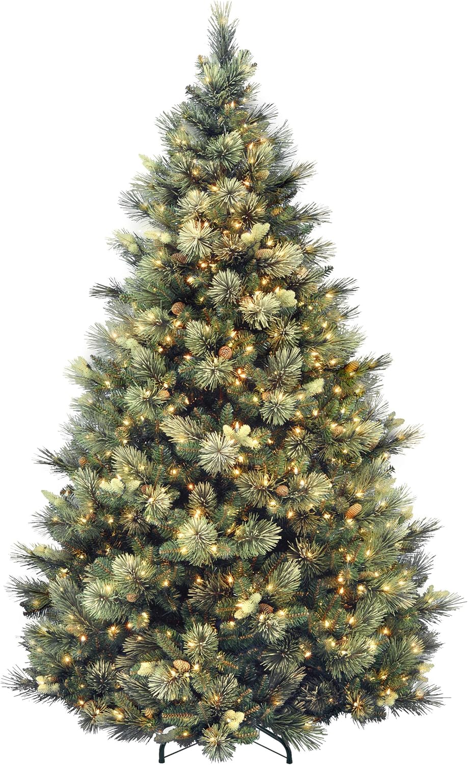 7.5 Foot Artificial Prelit Christmas Tree with Clear Lights E660328