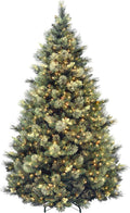 7.5 Foot Artificial Prelit Christmas Tree with Clear Lights E660328
