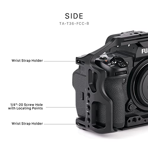 Camera Cage with NATO Rail, Rosette, Cold Shoe, and 1/4"-20 Threads A436115
