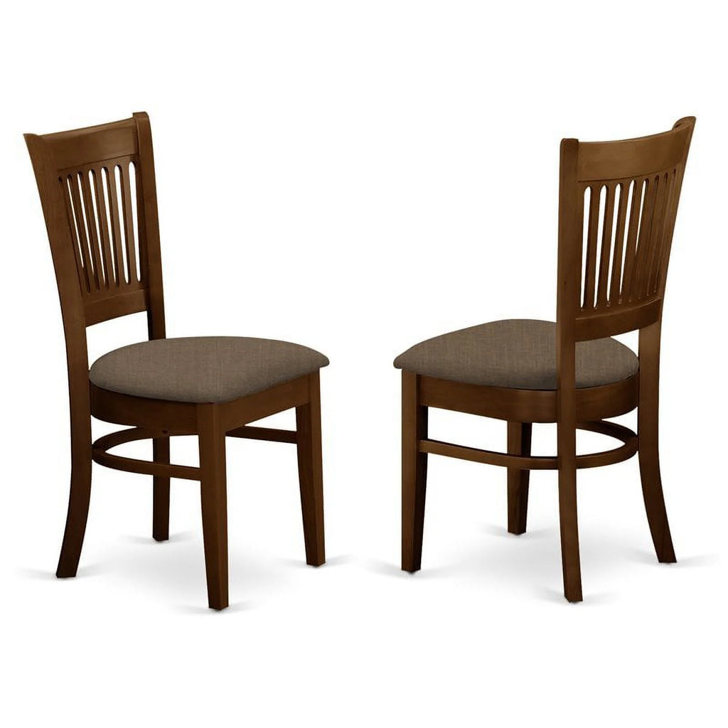5-piece Espresso Wood Dining Table Set I4428