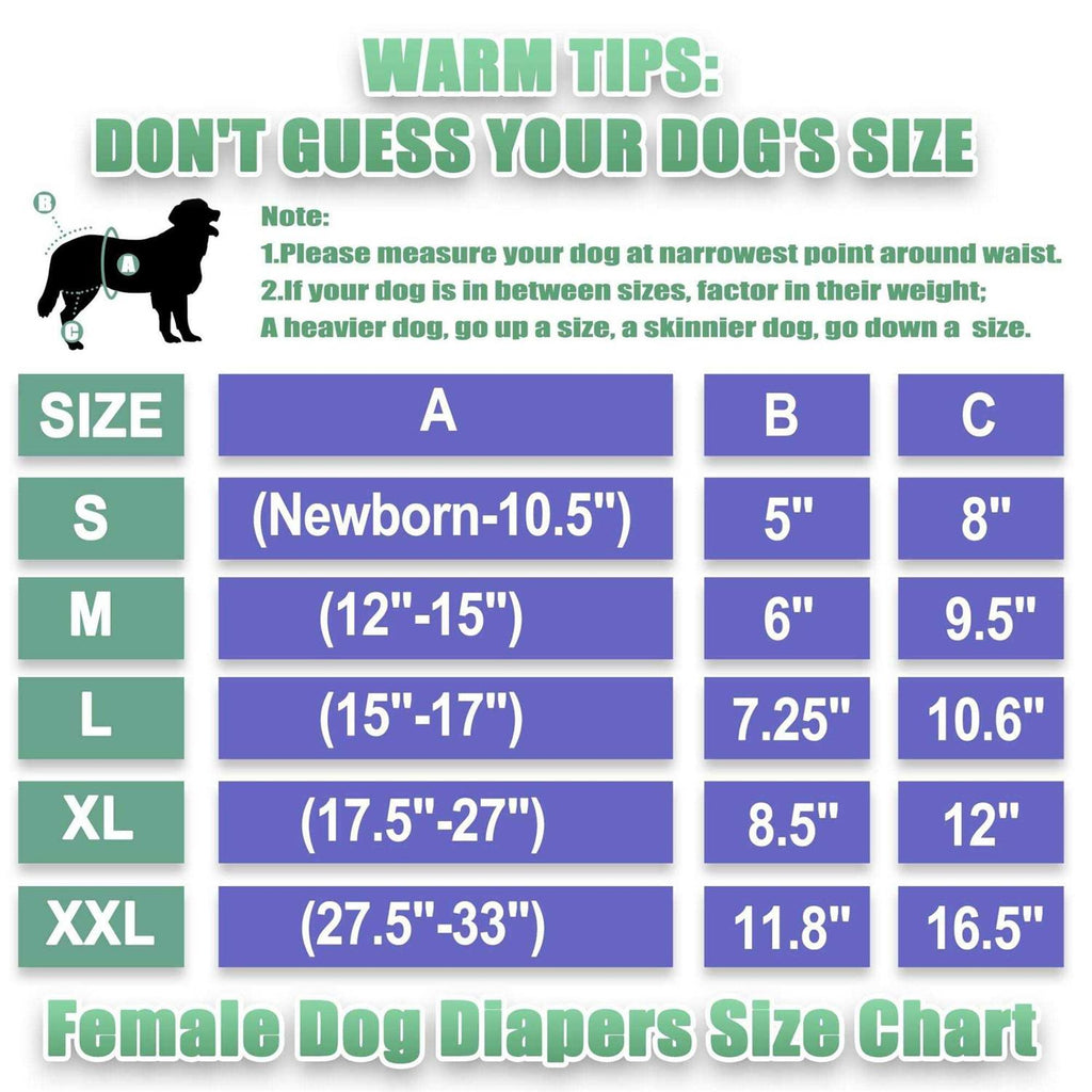 Washable Reusable Female Dog Diapers H978