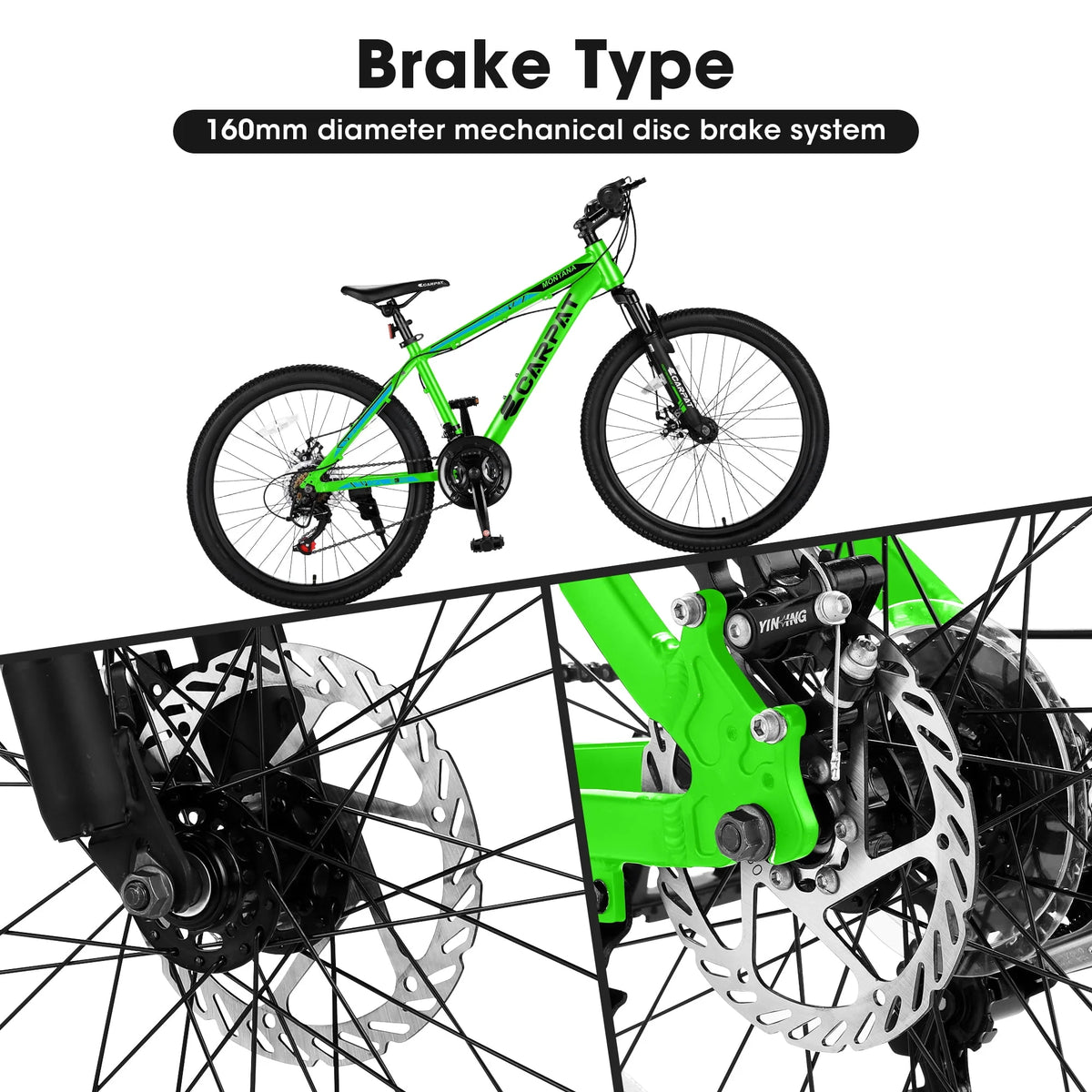 24 inch 21-Speed Mountain Bike with Disc Brake A13549