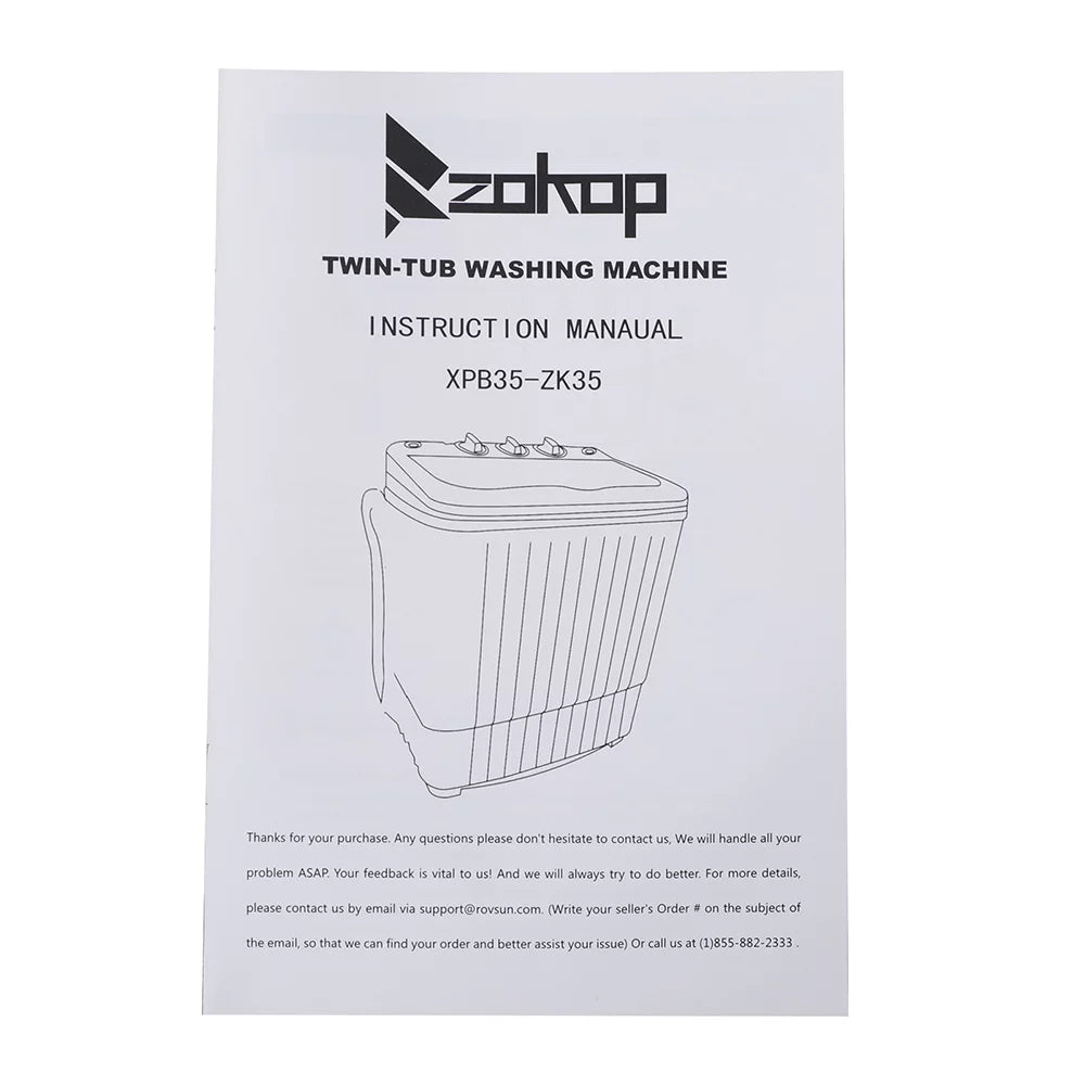 Portable Compact Semi-automatic Washing Machine Y570825