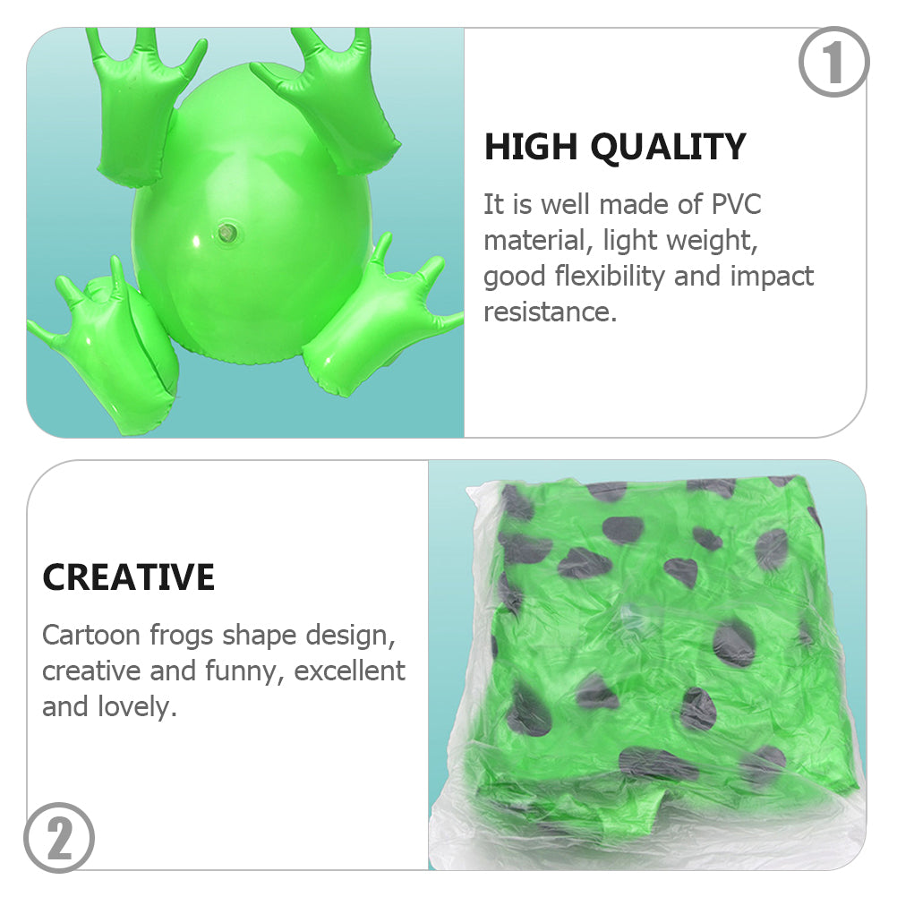 Luminous Inflatable Frog Toys Party Decor Funny Blow Up Toy I18252