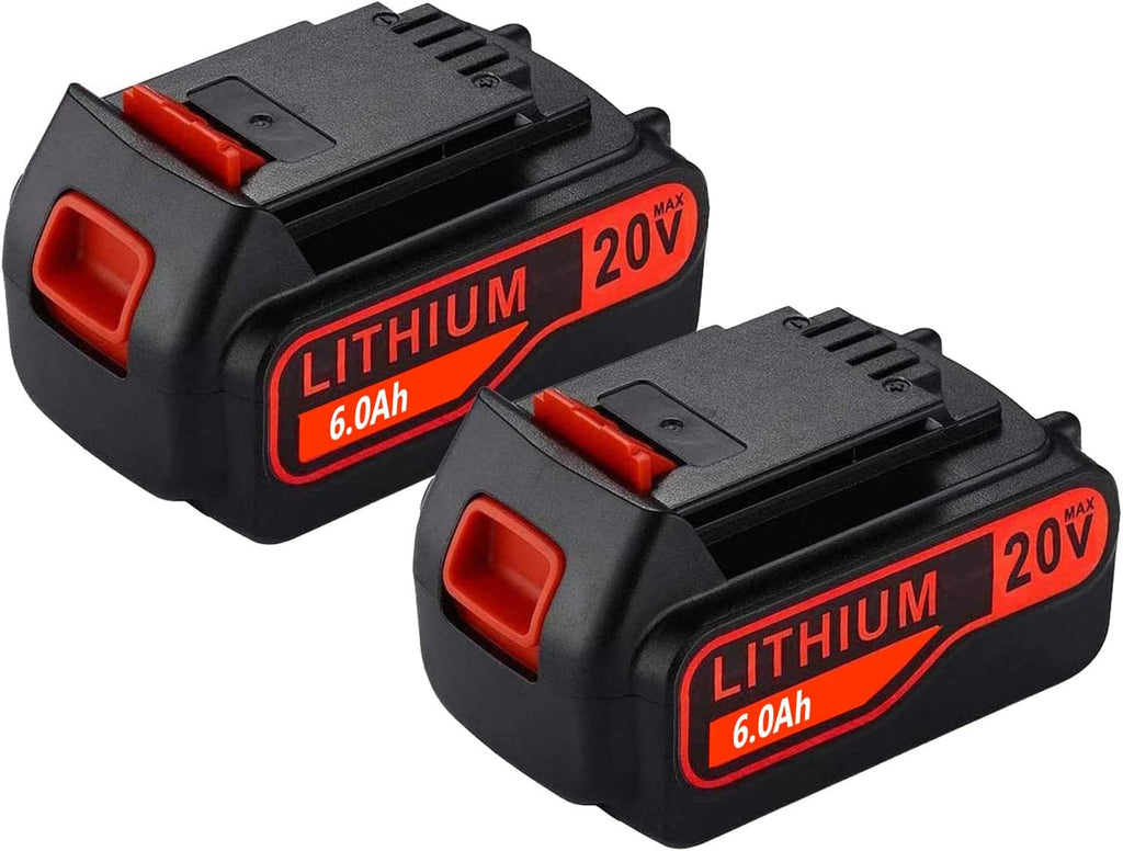 2Pack 6.0Ah 20V MAX Replacement Battery Z200859