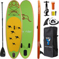 Kids Inflatable Stand Up Paddle Board with Hand Pump, Adjustable Aluminum Floating Paddle, Repair Kit, Rucksack and Bottom Fin I885090