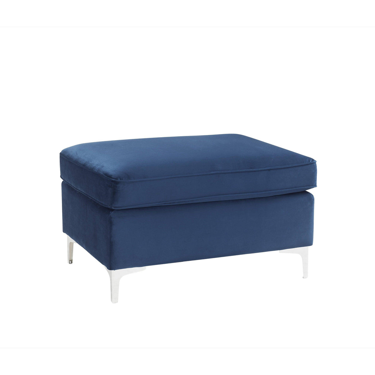 Blue Velvet Ottoman U857