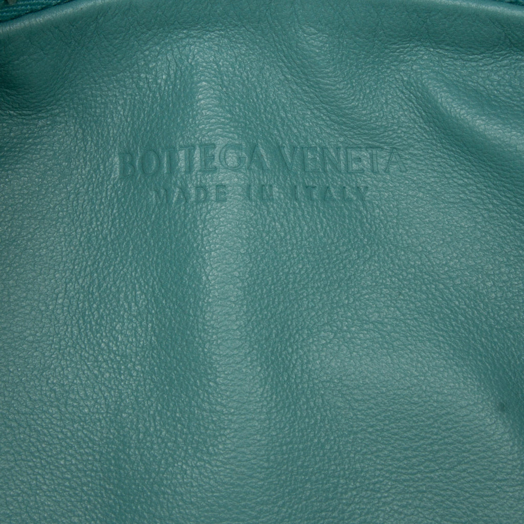 Pre-Owned Authenticated Blue Calf Leather Handbag V960756