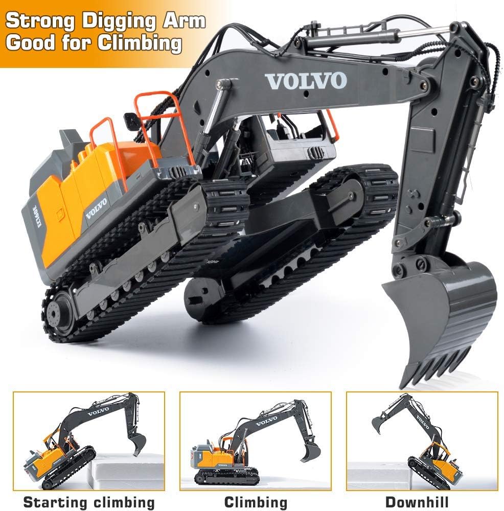 RC Excavator 1/16 Scale Remote Control Construction Truck W220896