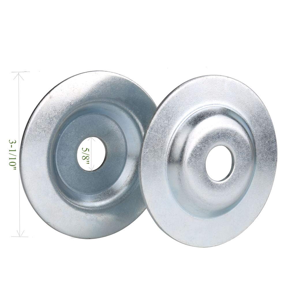 Bench Grinder Arbor Washer/Flange 2 Sets OD2-1/10'' x ID 1/2'' & OD3-1/10'' x ID 5/8'' R3245