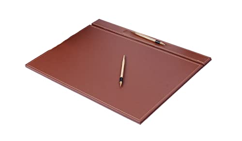 14 PCS Brown Bonded Leather Desk Organizer Set N17711