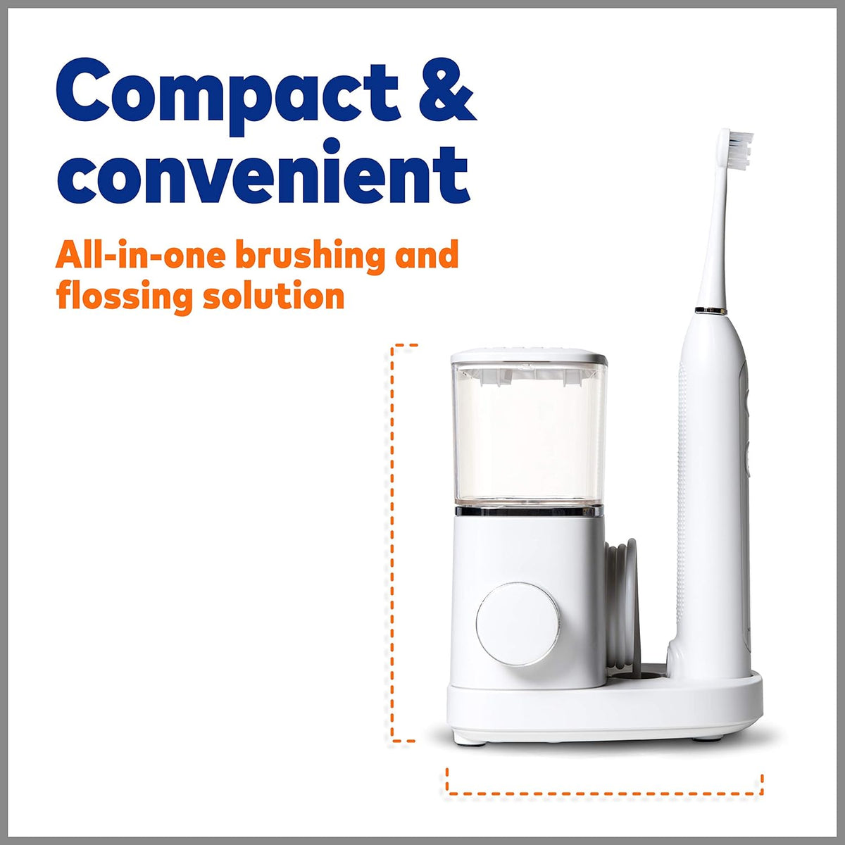 White Electric Toothbrush and Water Flosser Combo C59440