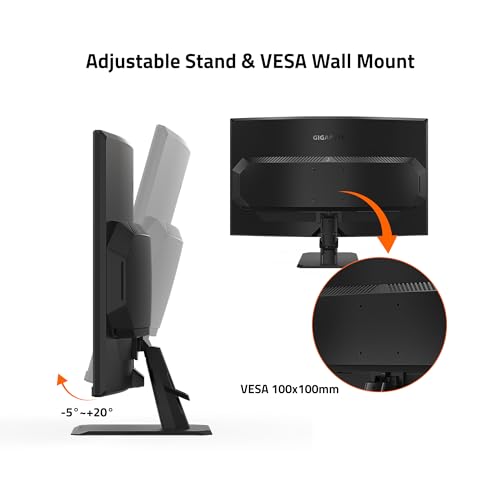 31.5" 165Hz 1440P Curved Gaming Monitor, VA 1500R Display, Black L936
