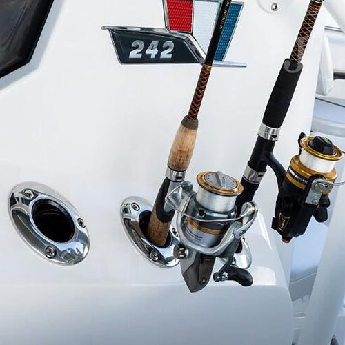 2Pcs Stainless Steel Casting Fishing Rod Holder Flush Mount 90 Degree R692