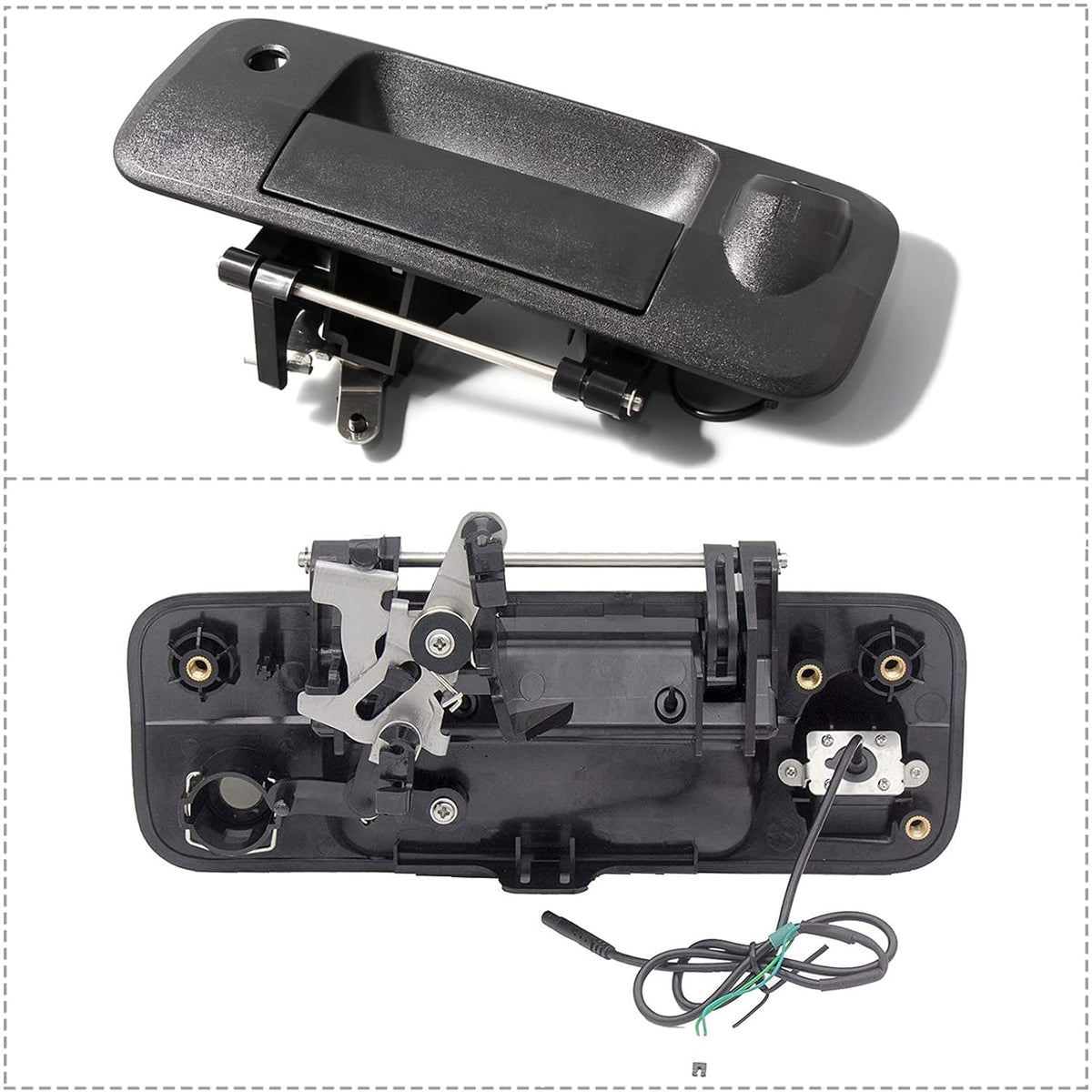 Tailgate Handle Backup Rear View Camera Black Pack of 2 E1286