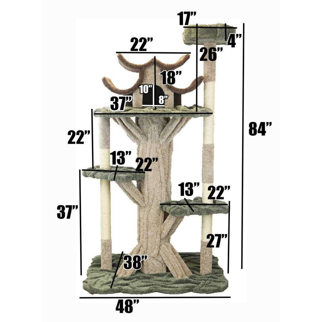 Cat Condos 84 in. Cat Playground O892