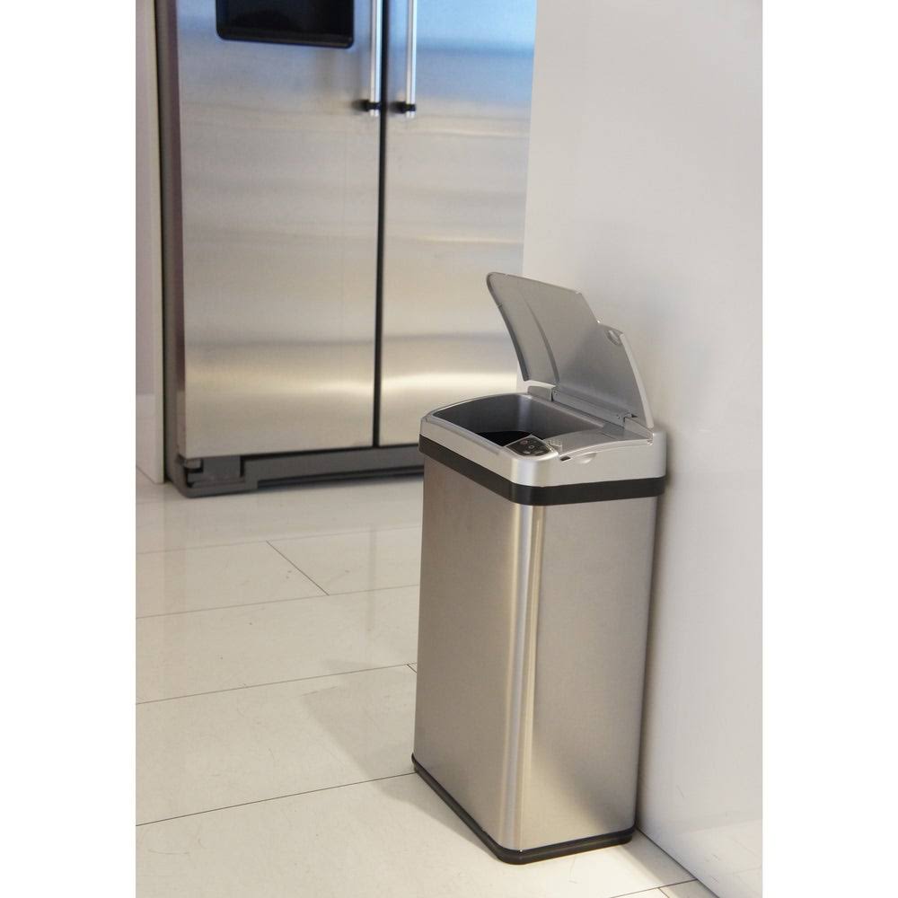 4 gal Stainless Steel Motion Sensor Trash Can E366008