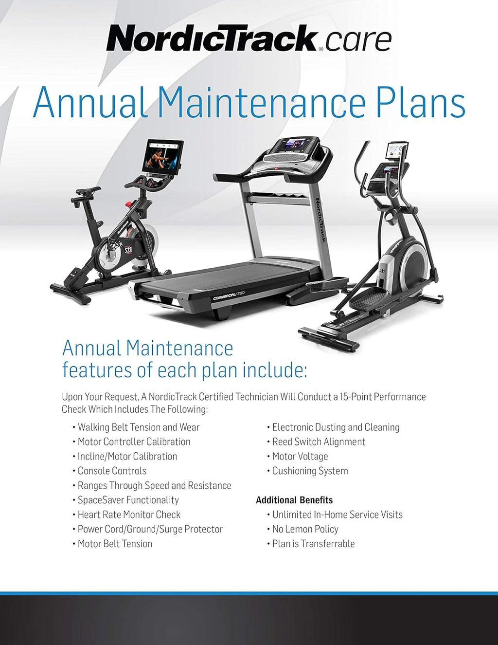 5-Year Annual Maintenance Plan for Fitness Equipment M4806