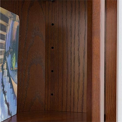 3 Shelf Corner Bookcase in Mission Oak T48245