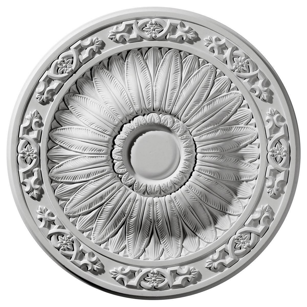 Ceiling Medallion Hand-Painted Brushed Mahogany G90999