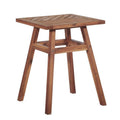 18 in. Solid Acacia Wood Outdoor Side Table C8214