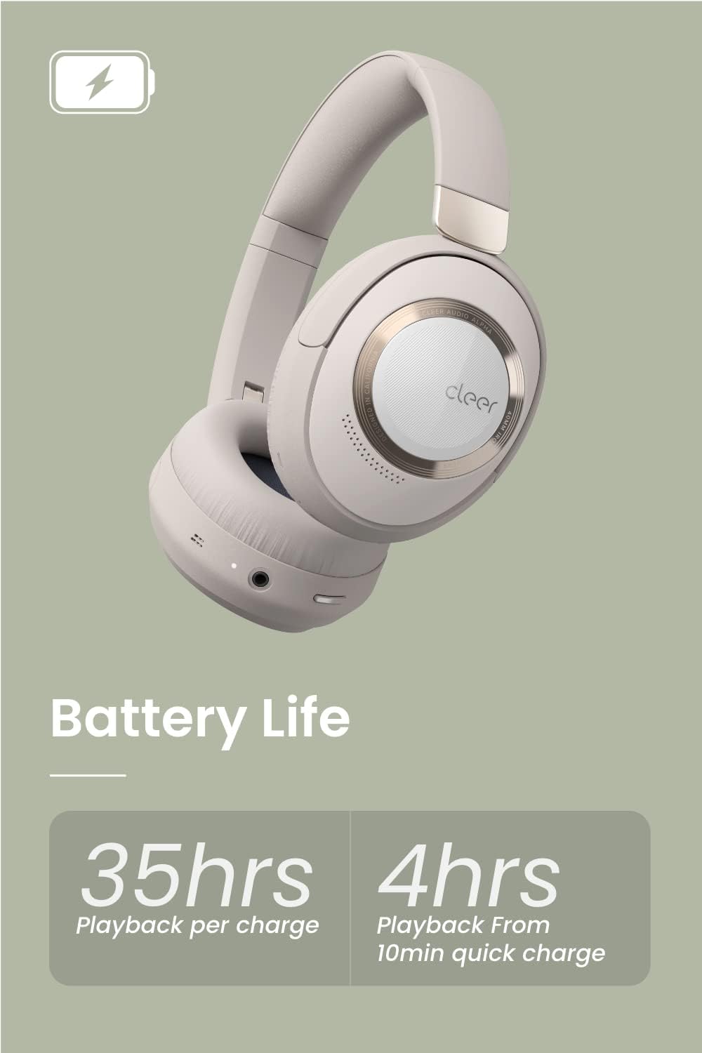 Alpha Noise Cancelling Bluetooth Headphones Q689