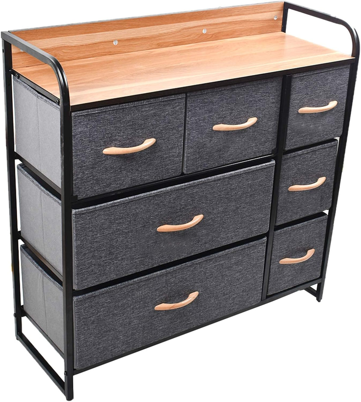 Brown 5 Drawer Storage Cabinet Dresser C19431
