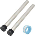 Magnesium Anode Rod with PTFE Thread Seal Tape, 9.25L x 3/4 NPT - 2 Pack F51434