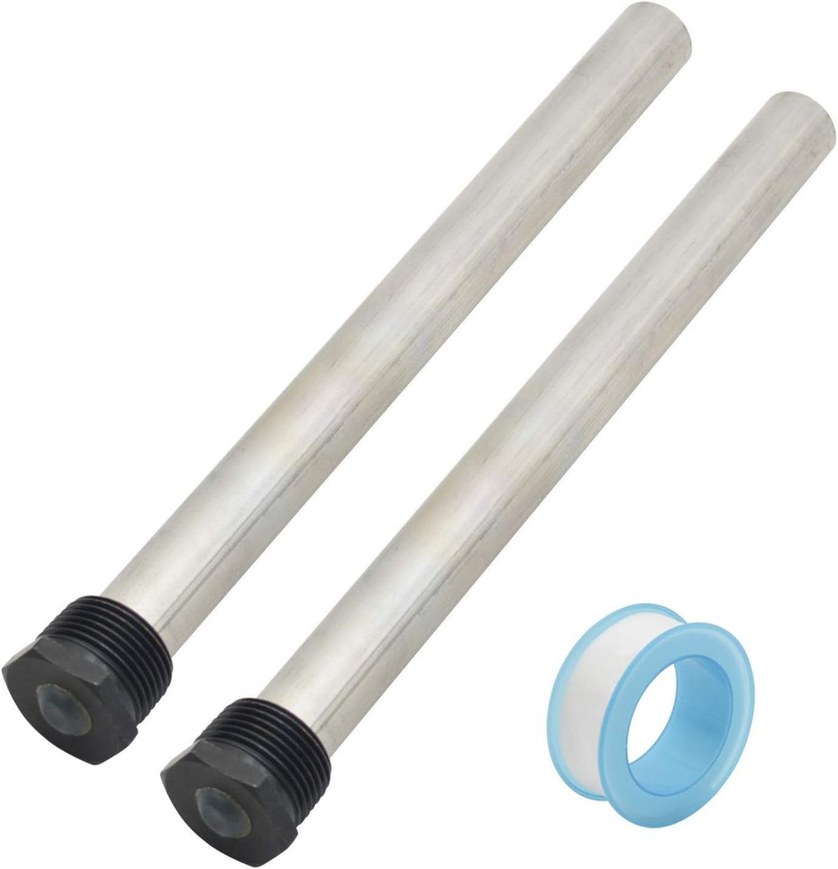 Magnesium Anode Rod with PTFE Thread Seal Tape, 9.25L x 3/4 NPT - 2 Pack F51434