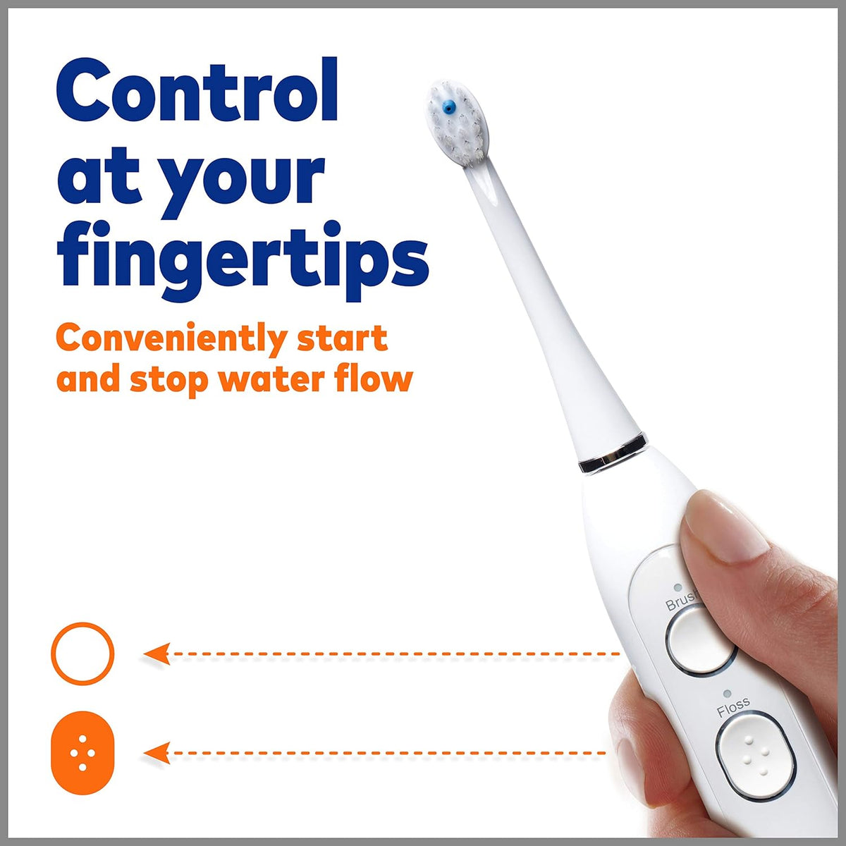 White Electric Toothbrush and Water Flosser Combo C59440
