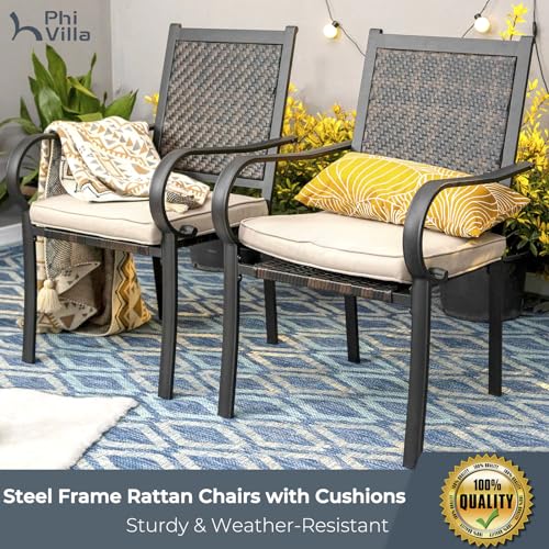 9 Piece Outdoor Extendable Dining Set with Rectangular Metal Dining Table and 8 Rattan Chairs N1509