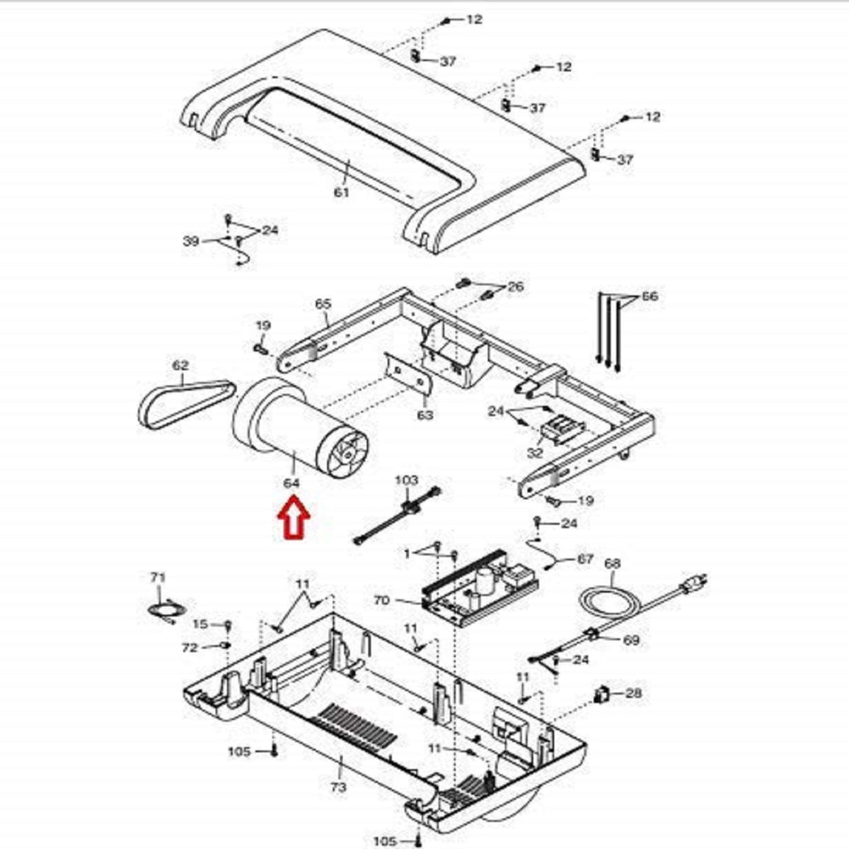 Fitness Exchange DC Drive Motor Q934212
