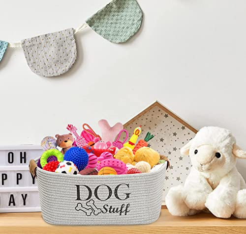 Gray Cotton Dog Toy Storage Bin P67098