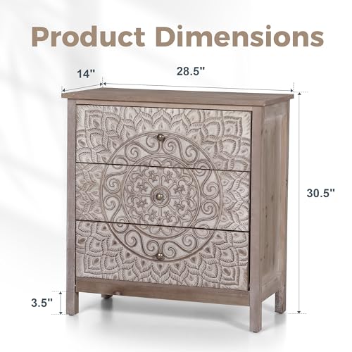 3 Drawer Dresser Set of 2 Z169