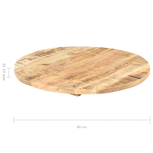 Solid Reclaimed Wood Round Table Top 15.7" E93551