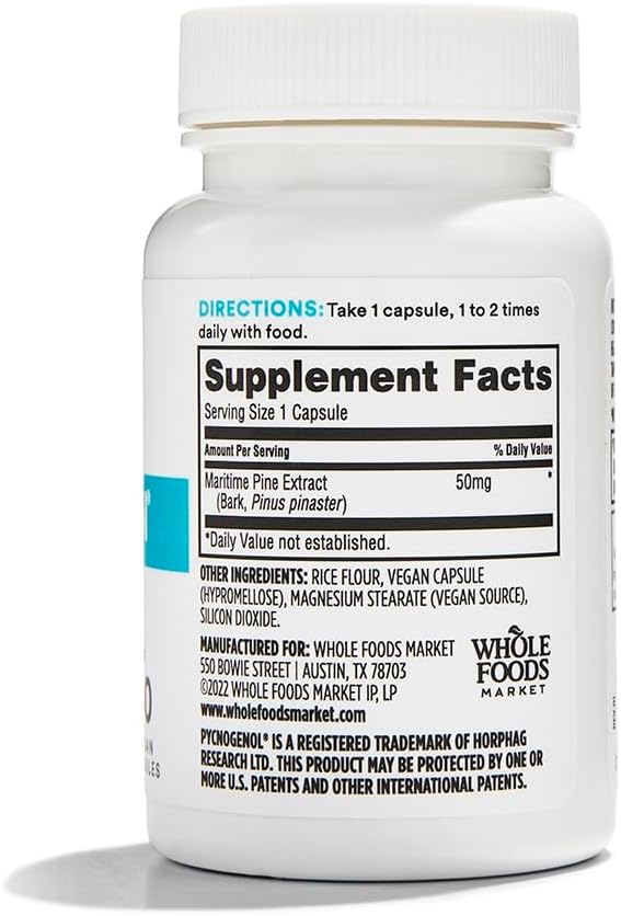 60 Vegetarian Capsules Pycnogenol A45974