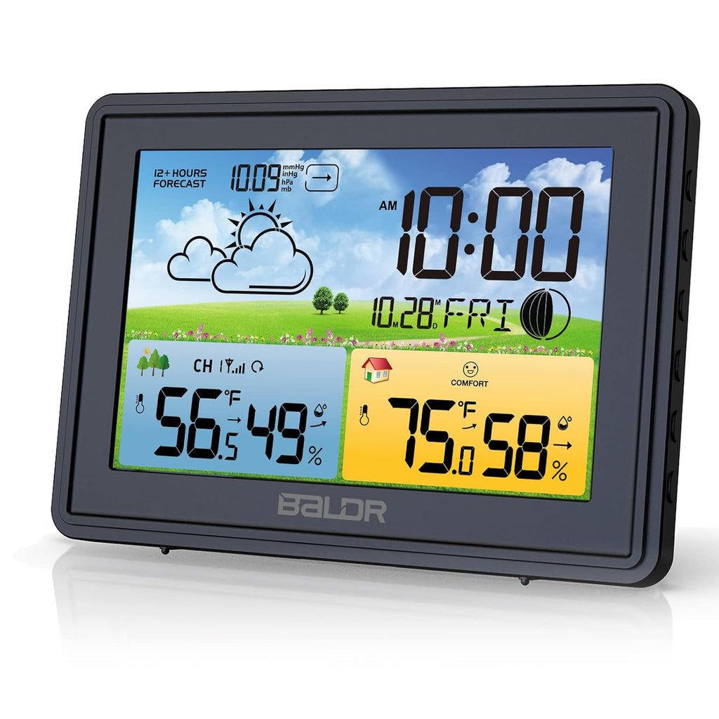 Wireless Indoor Outdoor Thermometer with Large Time Display O85868