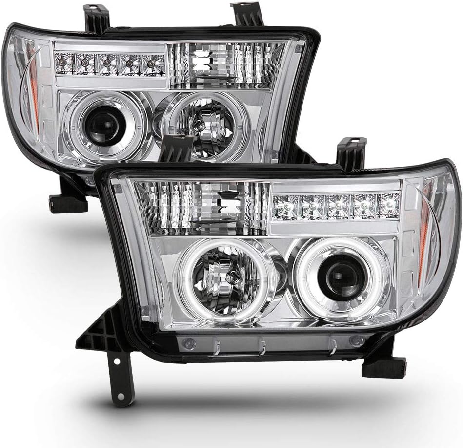 Smoked Lens LED Projector Headlights Left+Right K603998
