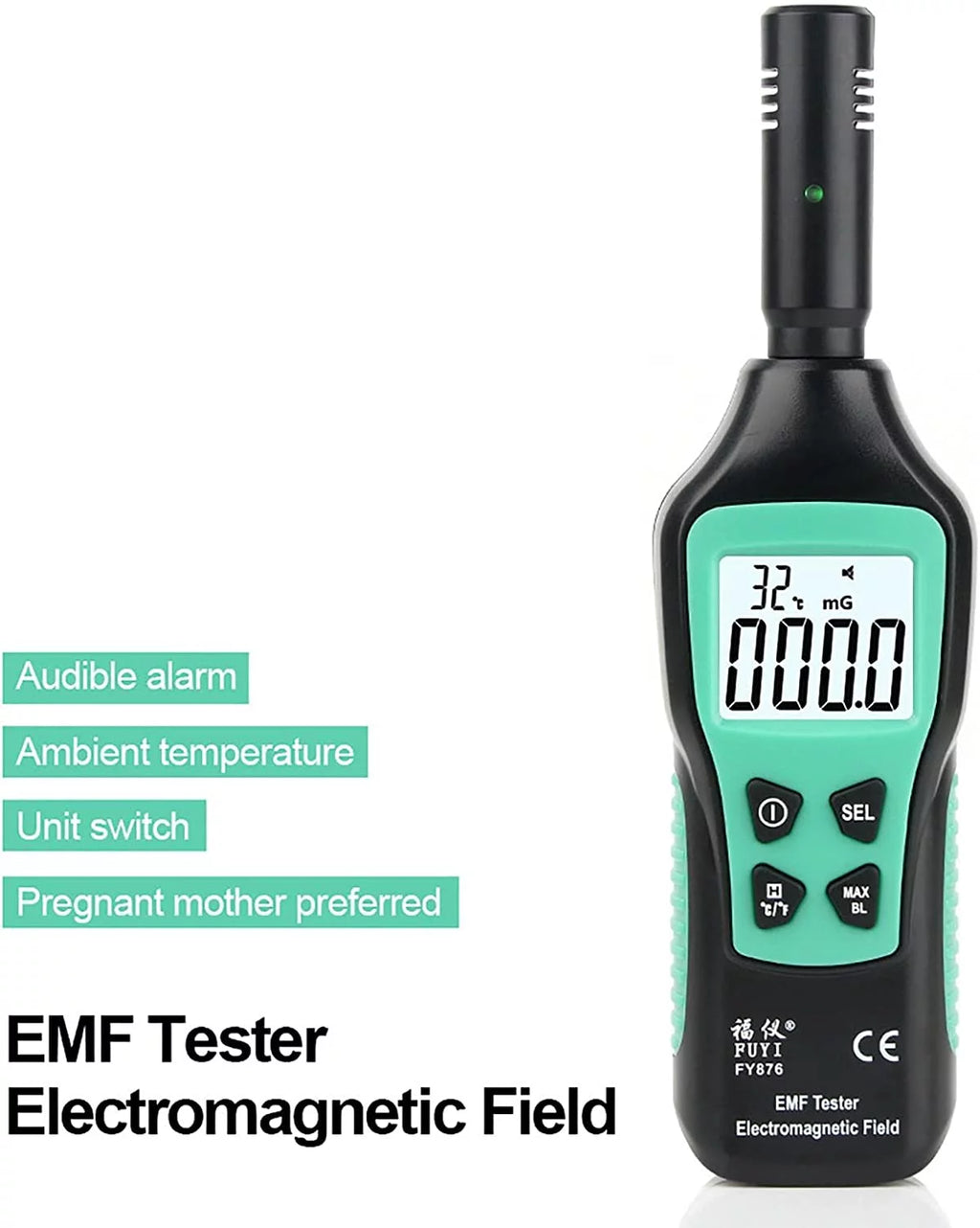 Handheld EMF Meter Digital LCD EMF Detector M357120