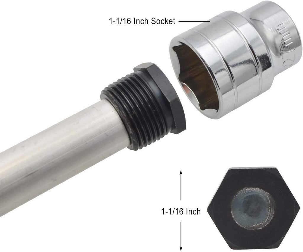Magnesium Anode Rod with PTFE Thread Seal Tape, 9.25L x 3/4 NPT - 2 Pack F51434