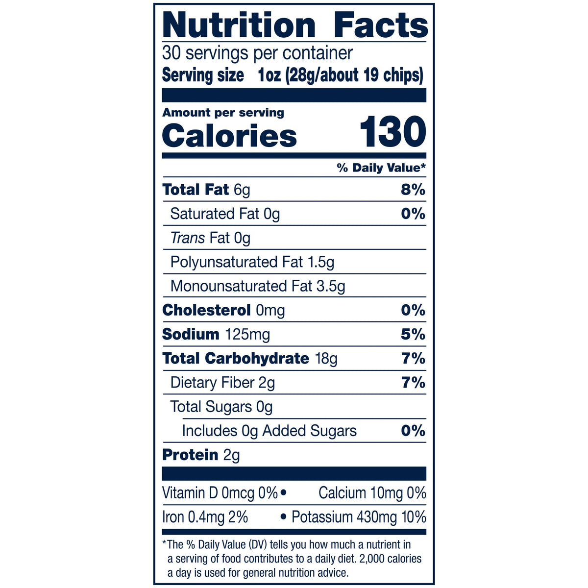 Less Fat Original Kettle Cooked Chips, 30 oz P850550