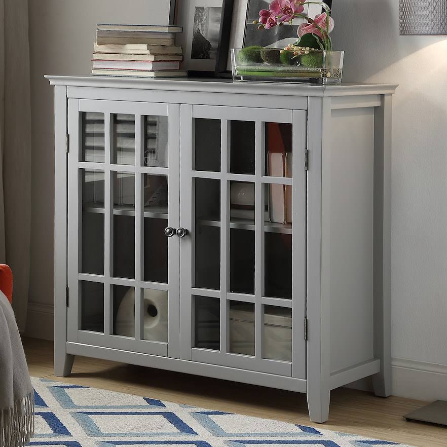 Grey 2-Door Storage Cabinet F5002