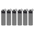 25 oz Aluminum Water Bottle 6 Pack with Carabiner T373677