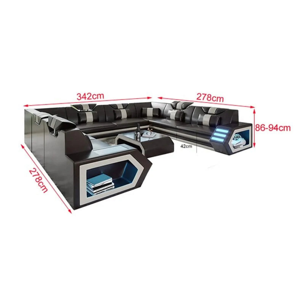 7 Seater Fabric Sofa Set H113901