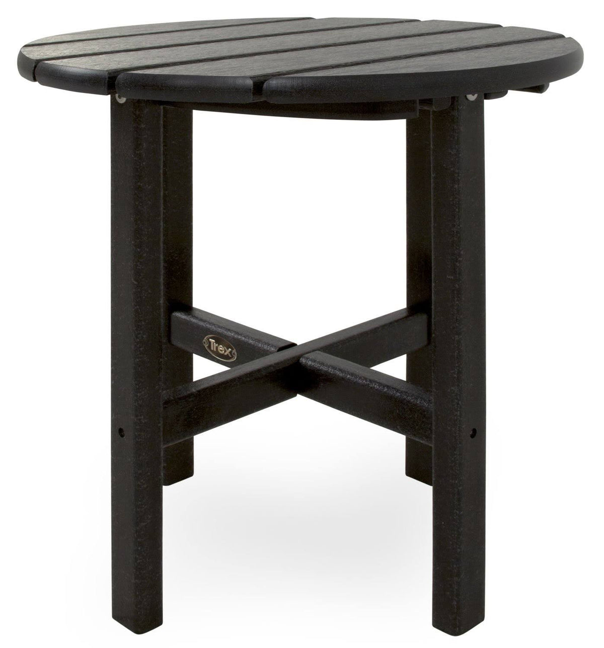 Charcoal Black Round Side Table D6211