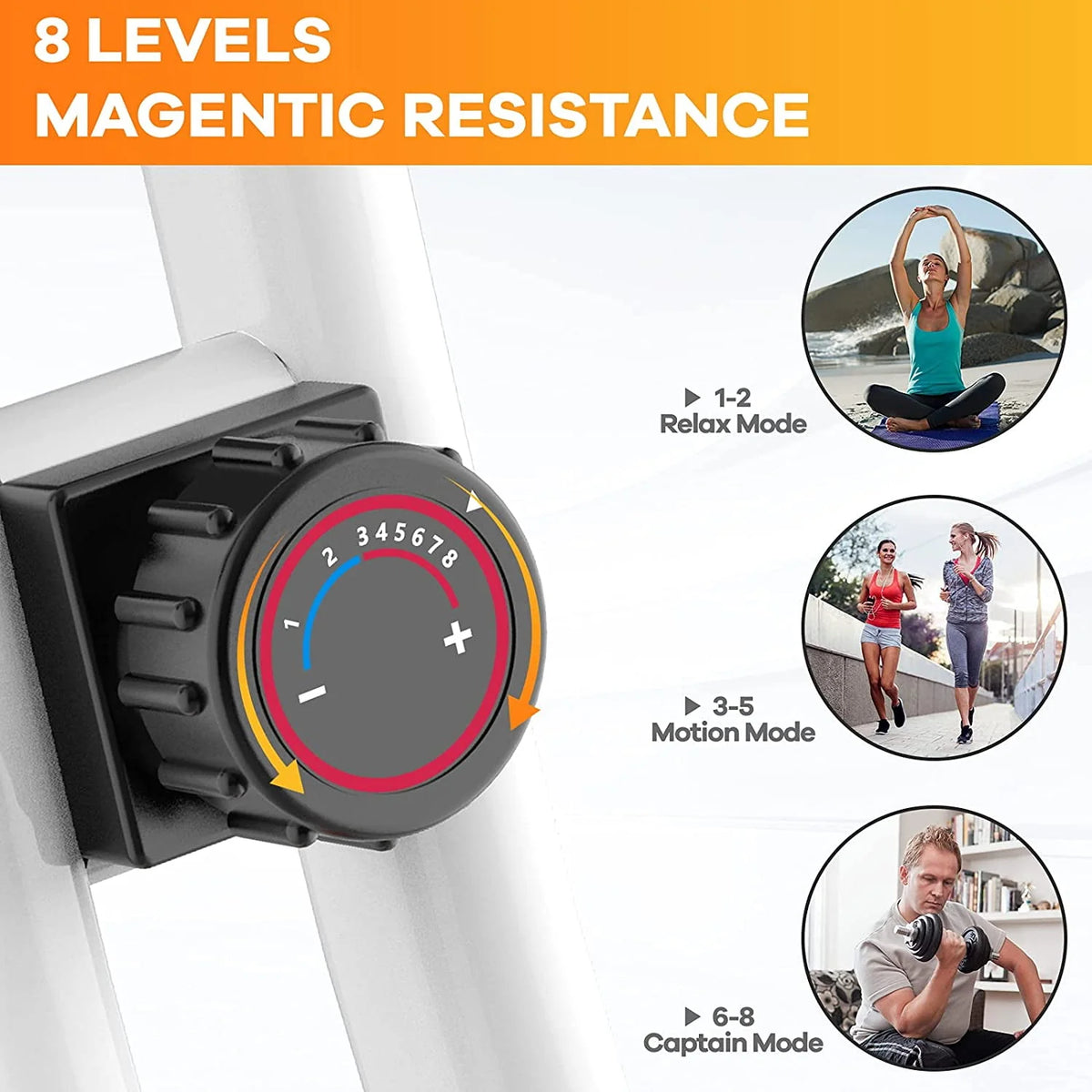 Foldable Magnetic Exercise Bike V5608