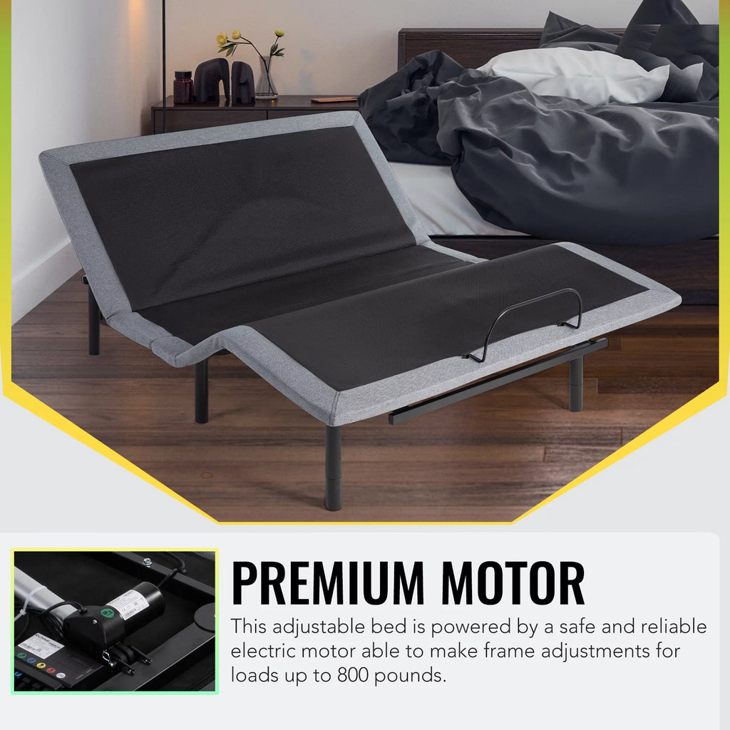Queen Size Motorized Bed Frame with Remote Control O739
