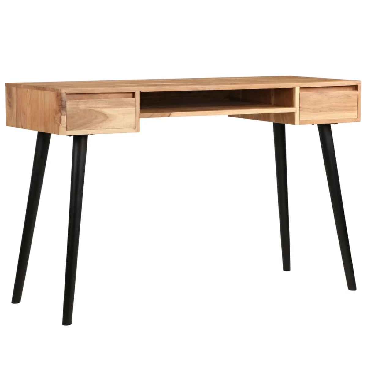 Acacia Wood Writing Table with 2 Drawers and 1 Shelf E4861